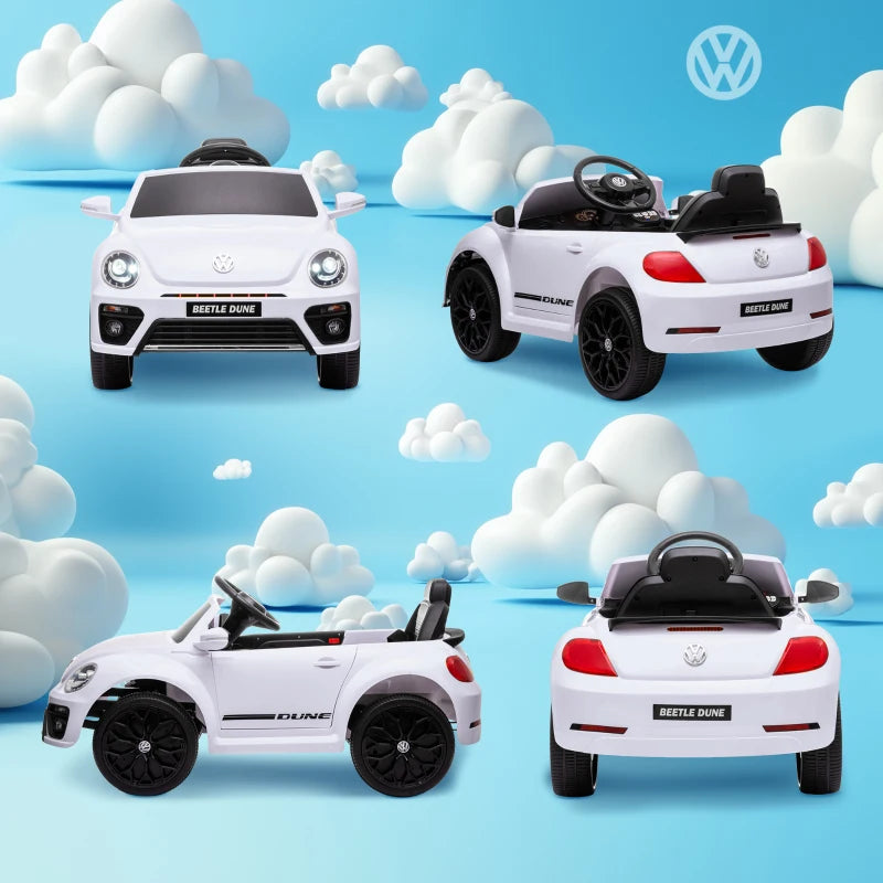Licensed Volkswagen Beetle 12V Ride On Car with Remote Control and Suspension Wheels