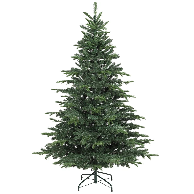 6ft Realistic Green Artificial Christmas Tree - Easy Assembly, Lifelike Branches for Holiday Decor