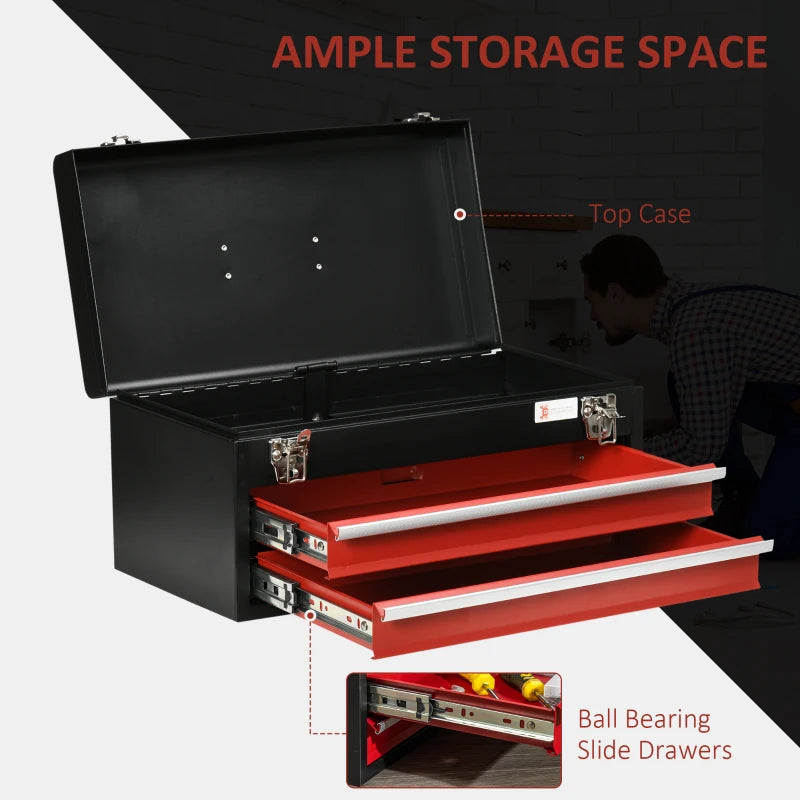 Lockable Tool Chest with Ball Bearing Runners