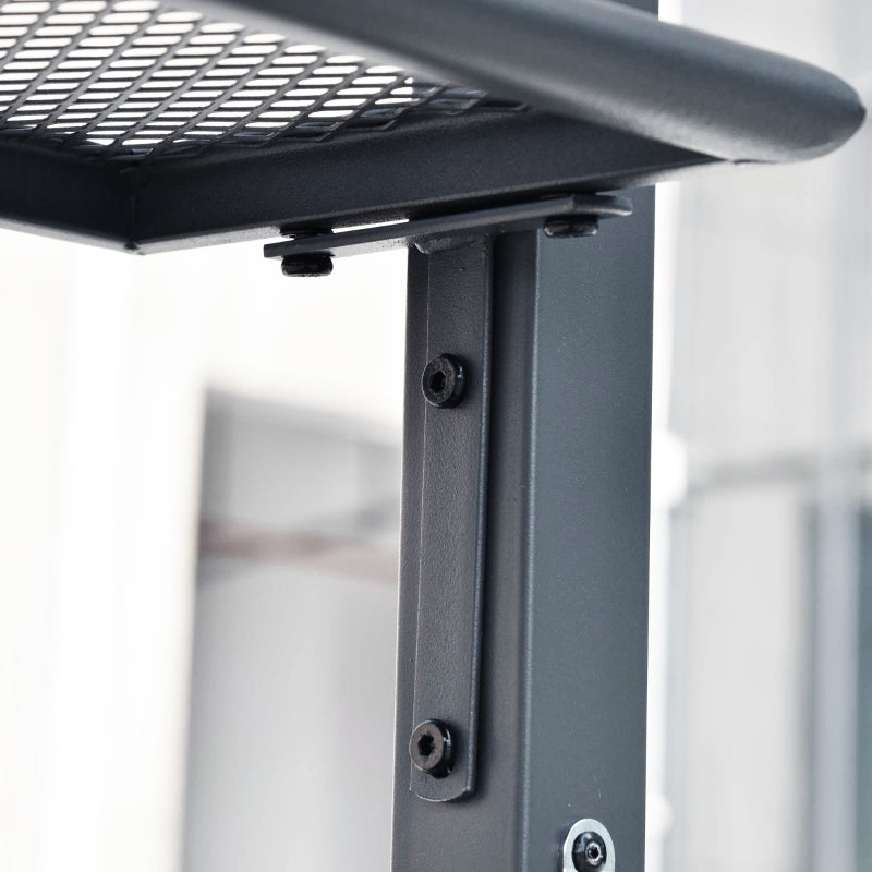 Double-Tier Grey BBQ Gazebo Canopy - 2.5M (8ft)