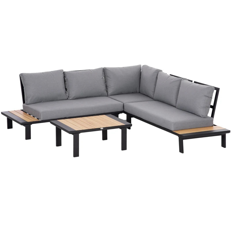 L Shaped Aluminium Sofa Set