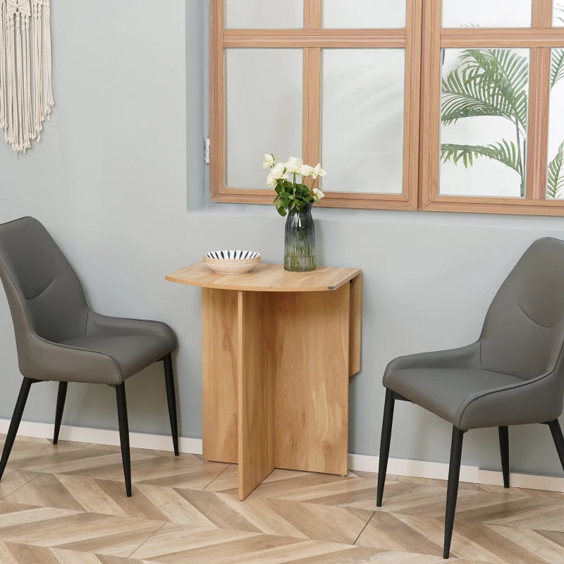 4-Person Drop Leaf Dining Table - Stylish Wood-Effect Design for Space-Saving Dining Solutions
