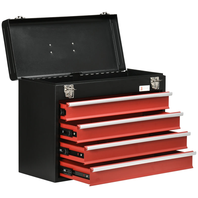 4 Drawer Lockable Tool Chest for Organizing
