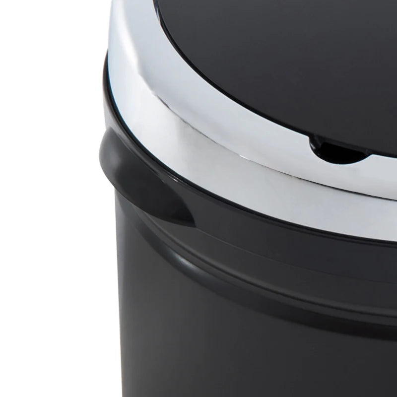 50L Touchless Sensor Bin with Soft-Close Lid - Stainless Steel, Fingerprint Resistant, Hygienic Rubbish Bin for Kitchen & Office, Black
