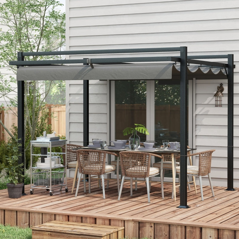 3m x 3m Aluminium Barbecue Pergola
