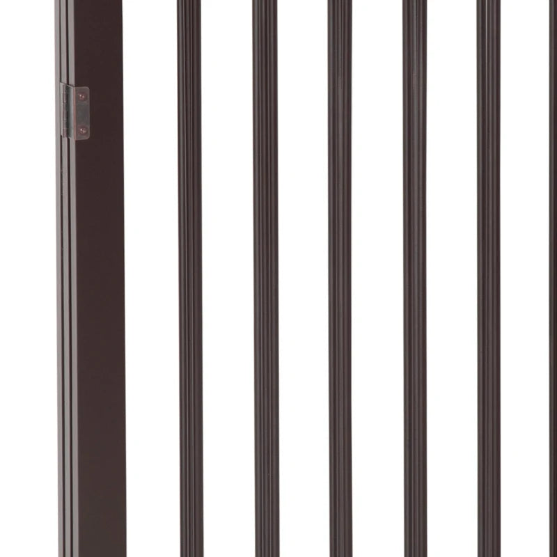 Foldable 3 Panel Dog Gate - 76cm Indoor Safety Barrier, Free Standing Pet Door Gate for Dogs and Pets