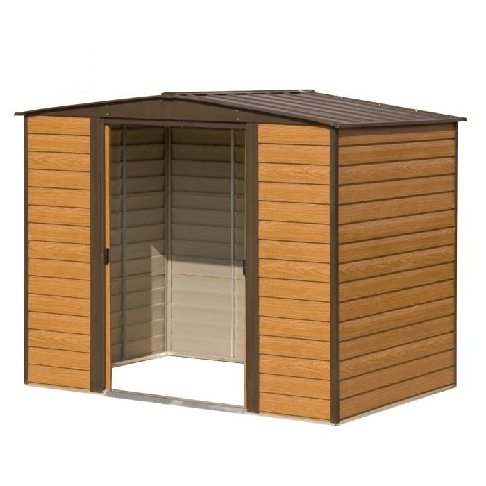8x6 Metal Apex Shed With Floor Included