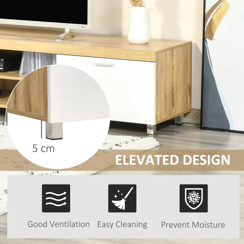 Modern TV Unit Cabinet Entertainment Center for TVs up to 90 Inches with Storage Shelf for Living Room and Bedroom