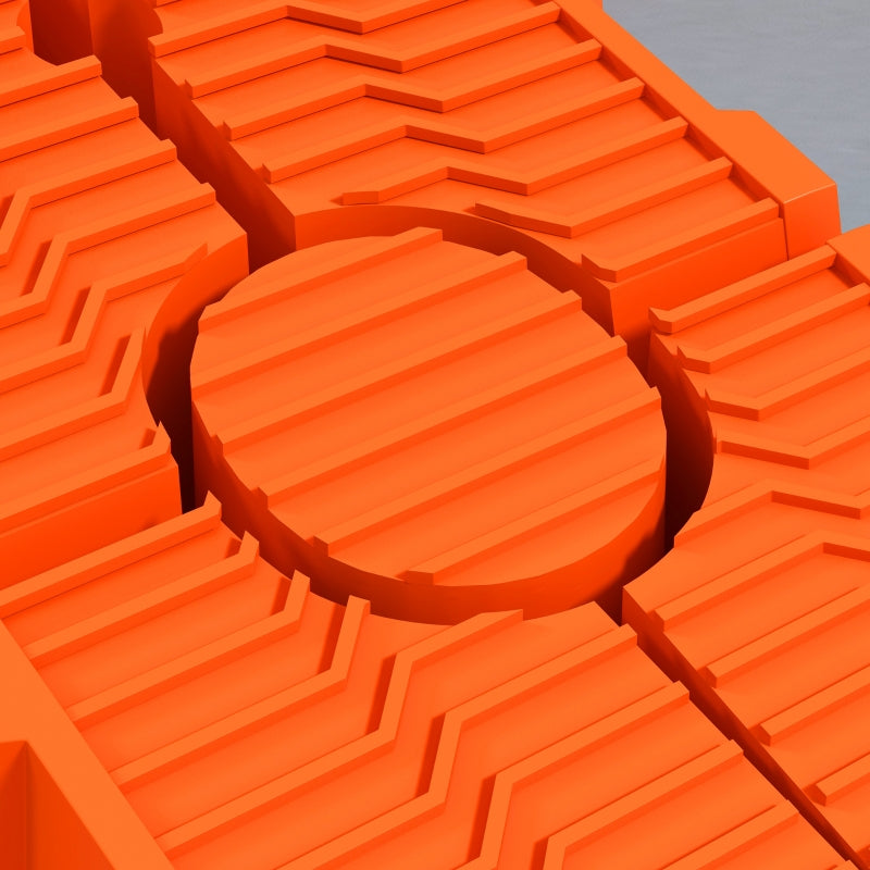 Orange 5 Ton Plastic Car Service Ramps