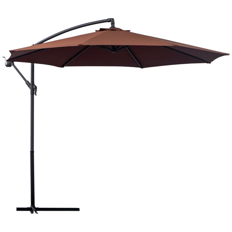 3m Coffee Hanging Umbrella Parasol