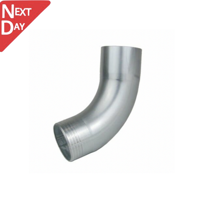 100mm Galvanised Steel Downpipe 90 Degree Bend