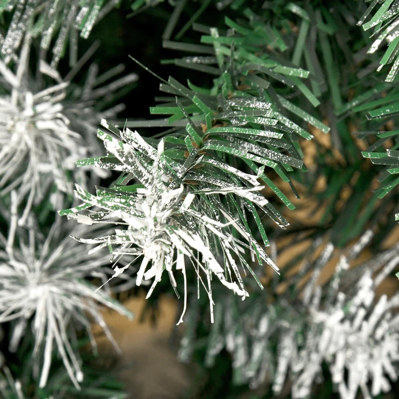 6FT Artificial Christmas Tree with Pine Cones - Automatic Open Holiday Decoration for Festive Home - Green Xmas Tree