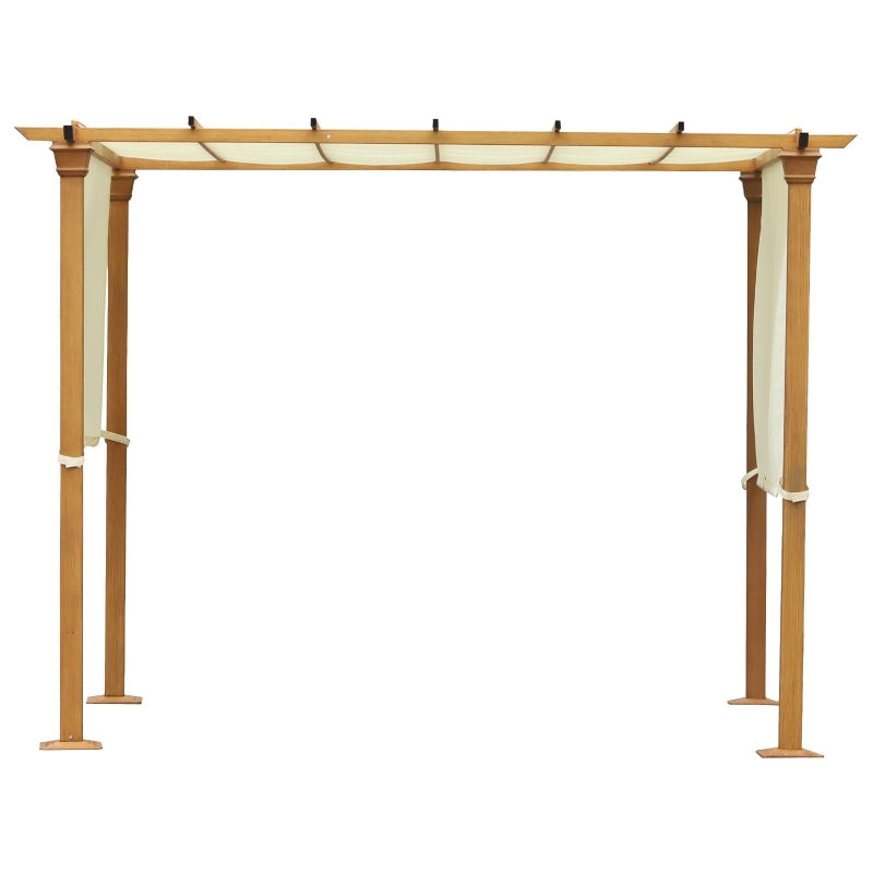 Beige Metal Pergola