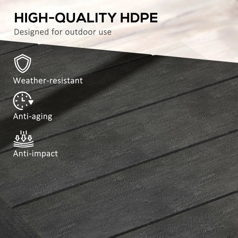 Black Cantilever Parasol Base Weights, Set of 4, 80kg Sand or 60kg Water Filled