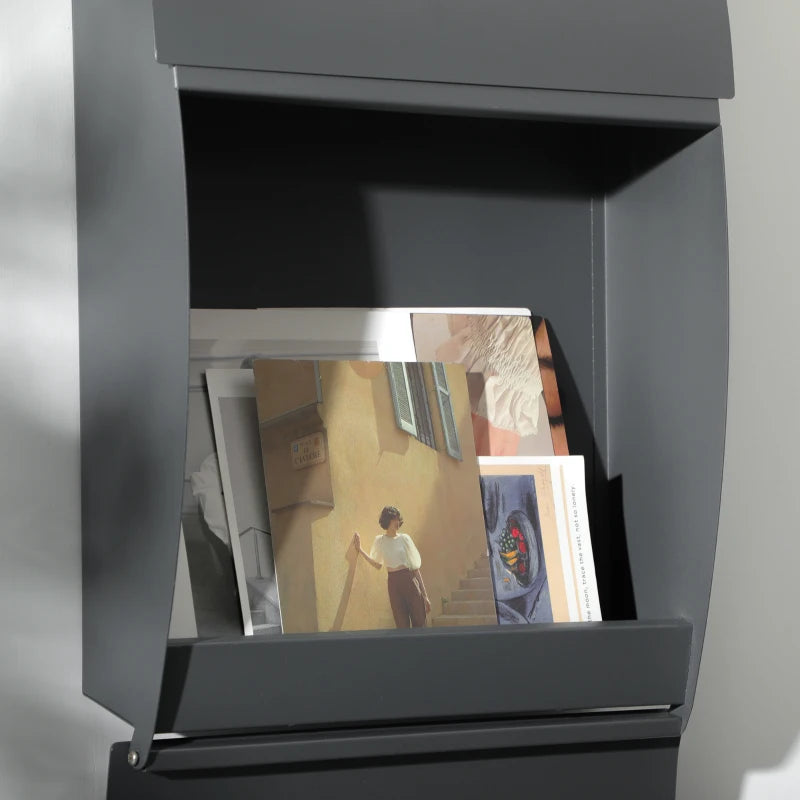 Wall-Mounted Letterbox With 2 Keys and Nameplate