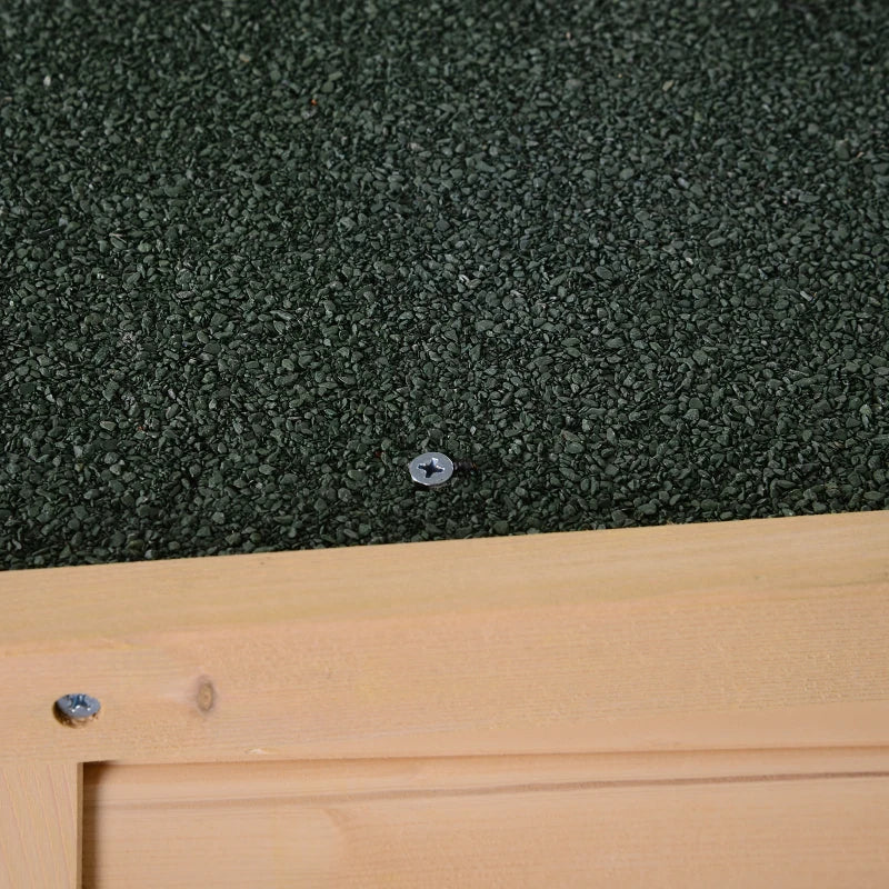 Wooden Garden Storage Shed with Shelves and Bolt Latch 75L x 56W x 115H cm Natural Finish