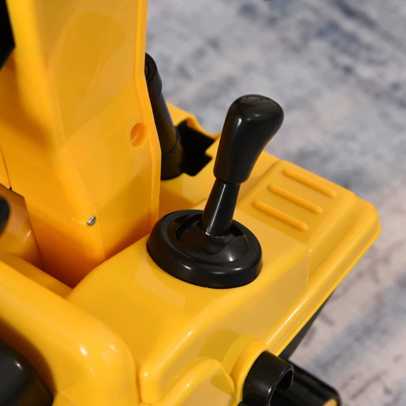 Ride-On Excavator Toy for Kids - Movable Digger Walker Construction Truck for Ages 3+ - Fun Outdoor Play