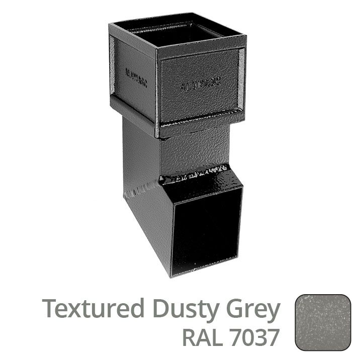 Alumasc 75 x 75mm (3"x3") Cast Aluminium Shoe Non-Eared - Textured 7037 Dusty Grey