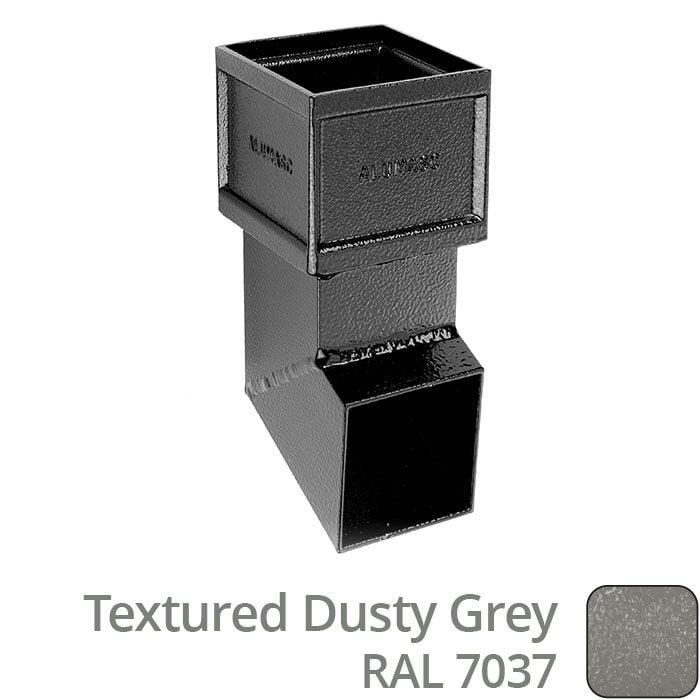 Alumasc 100 x 75mm (4"x3") Cast Aluminium Shoe Non-Eared - Textured 7037 Dusty Grey