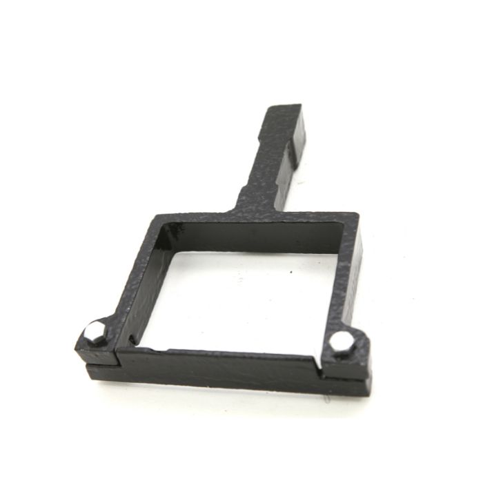 Hargreaves Cast Iron 75x75mm Square Build-in Holderbat - Painted Black