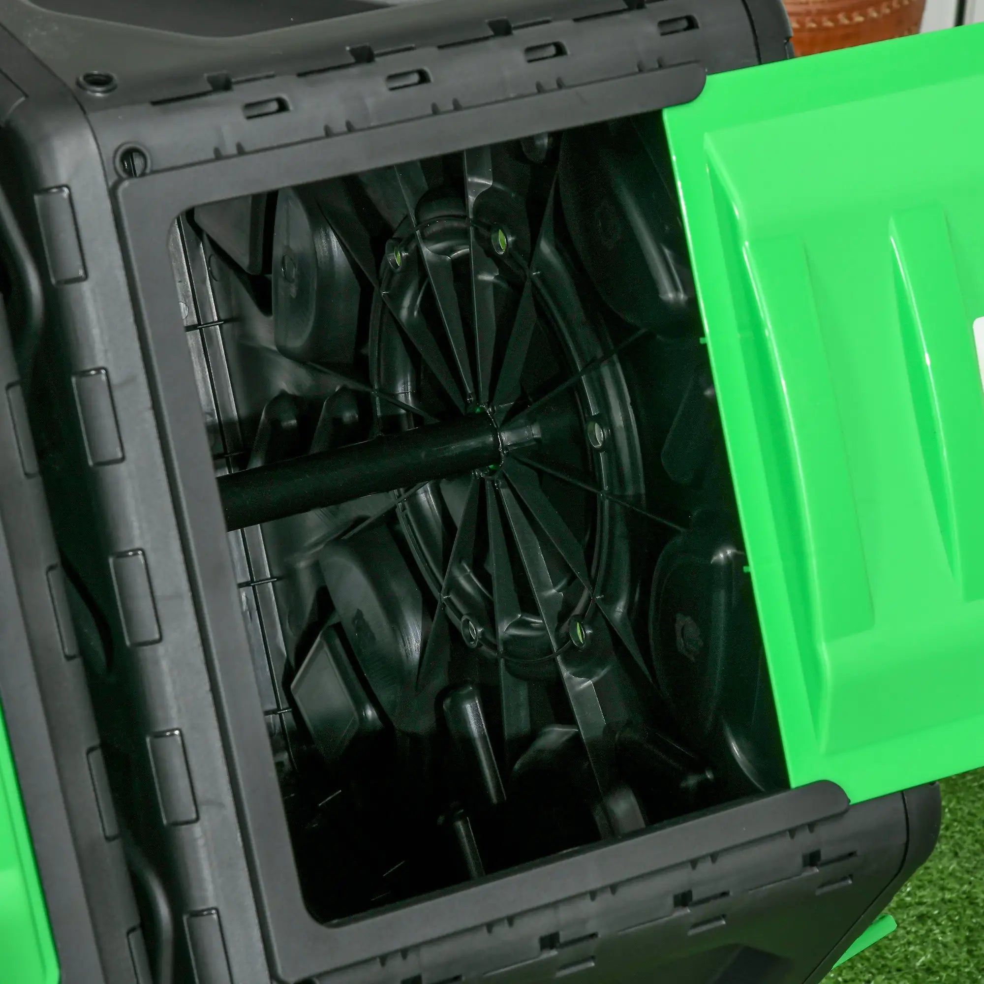 Black 130L Double Chamber Composter