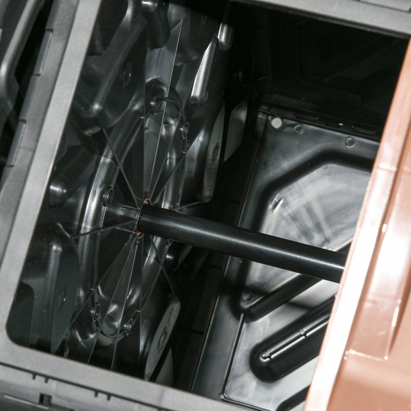 Black 130L Double Chamber Composter for Easy Composting