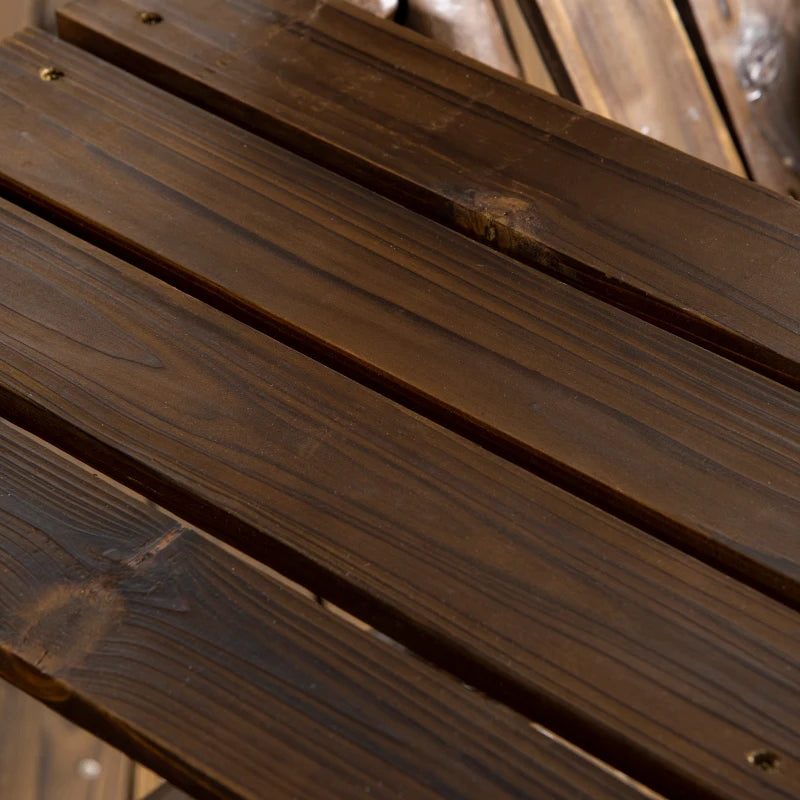 Carbonized Wood Swing Chair, 198x135x170 cm