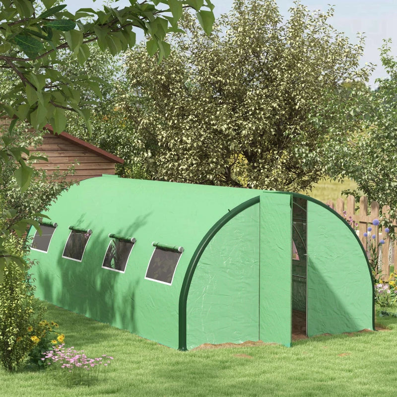 6x3m Green Walk-in Polyethylene Greenhouse