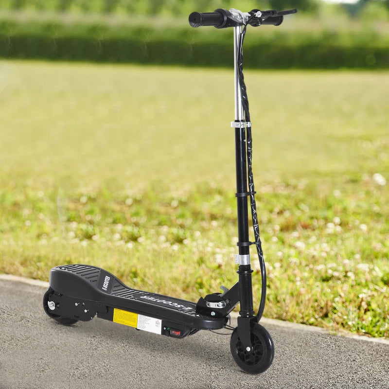 Folding Electric Scooter for Kids Ages 7 to 14 Black Ride On Toy