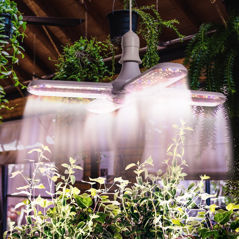 Foldable Full Spectrum 20W LED Grow Light for Indoor Plants - Green