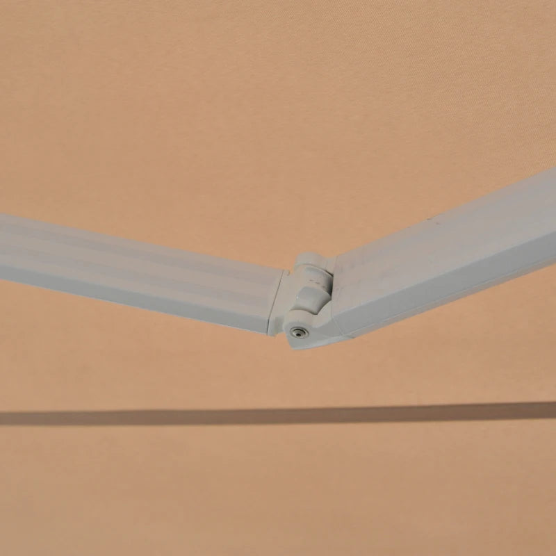 Cream White 3.5m x 2.5M Retractable Electric Awning Shade