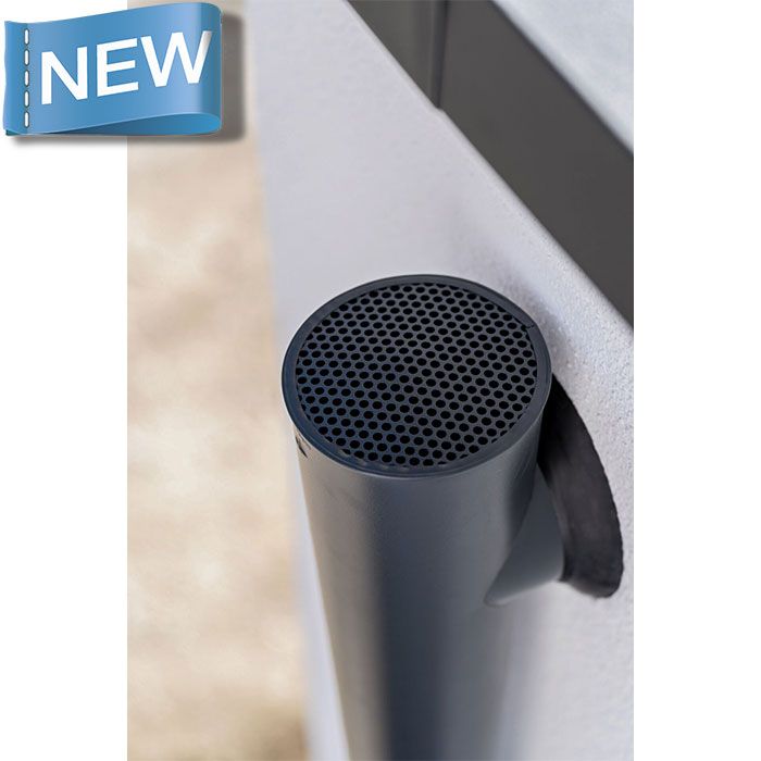 80mm Natural Zinc Parapet Hopper