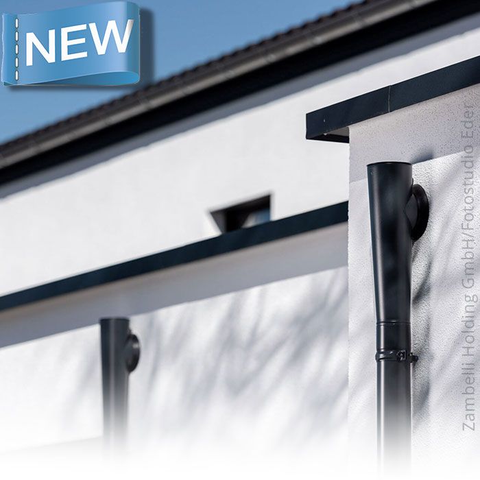 80mm Natural Zinc Parapet Hopper