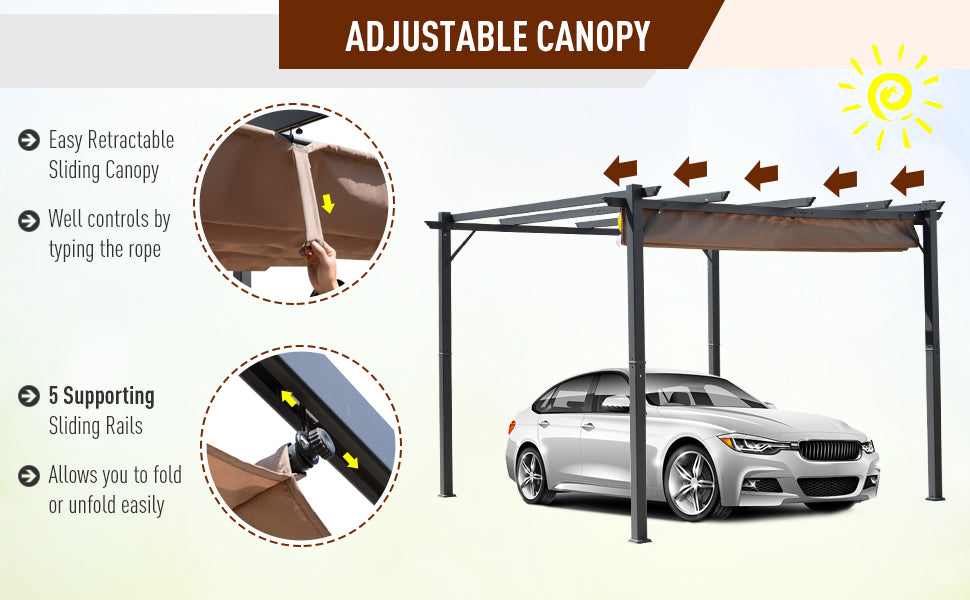 3m x 3m Aluminium Pergola