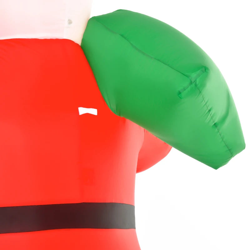 8ft Inflatable Santa Christmas Decoration with LED Lights - Holiday Yard Decor for Indoor & Outdoor Use