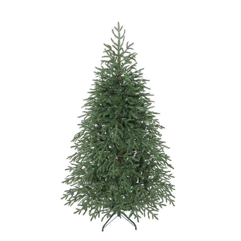 6ft Full Spruce Christmas Tree with Realistic Dense Tips - Easy Assembly, Lush Green Holiday Decor
