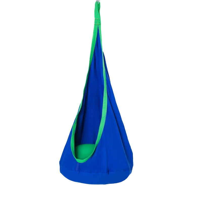 Blue Kids Hanging Hammock Swing Seat