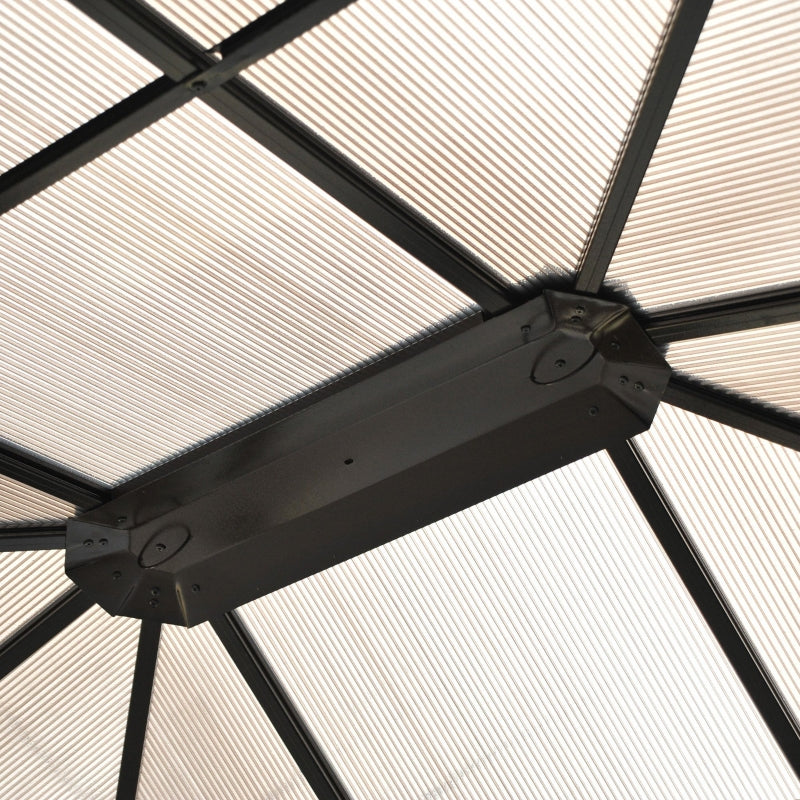 Hardtop Garden Pavillion With Metal Frame