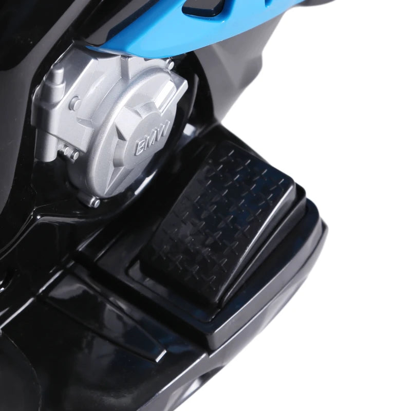 Electric Motorbike for Kids Ride On BMW Style with Headlights Music 6V Blue
