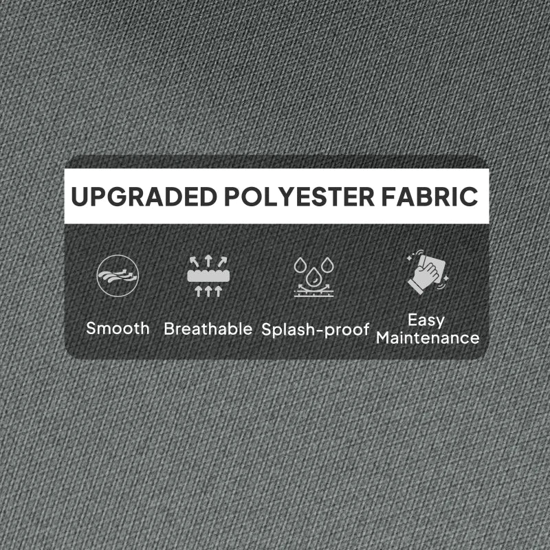 Padded Seat Cushion for 115 x 56cm Rocking Chair - Light Grey