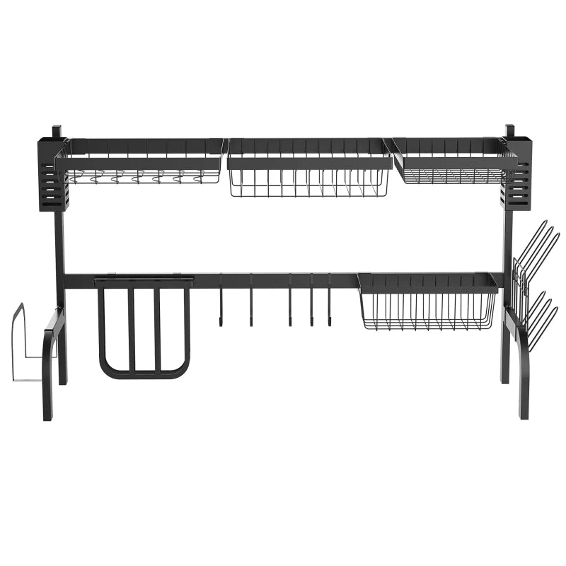 100cm Modular Over-Sink Drying Rack - Space-Saving Kitchen Organizer for Efficient Dish Drying and Storage