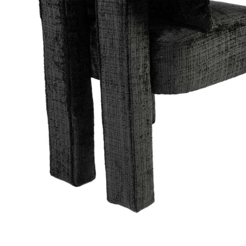 Set of 2 Comfortable Lounge Chairs with Hollow Armrests, Cushions and Pillows for Living Room, Black