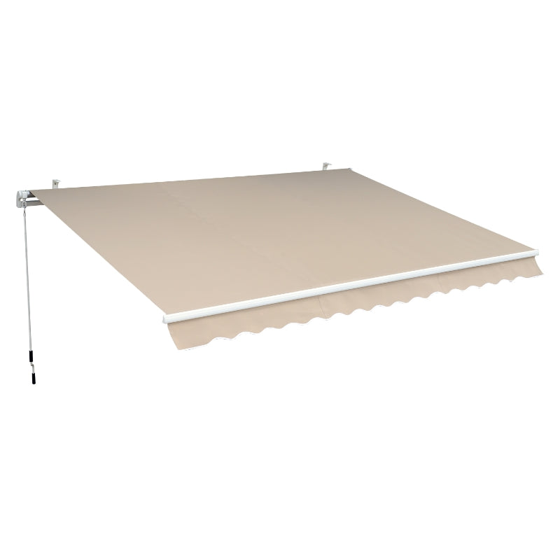 Ivory 3m x 2.5m Manual Retractable Awning