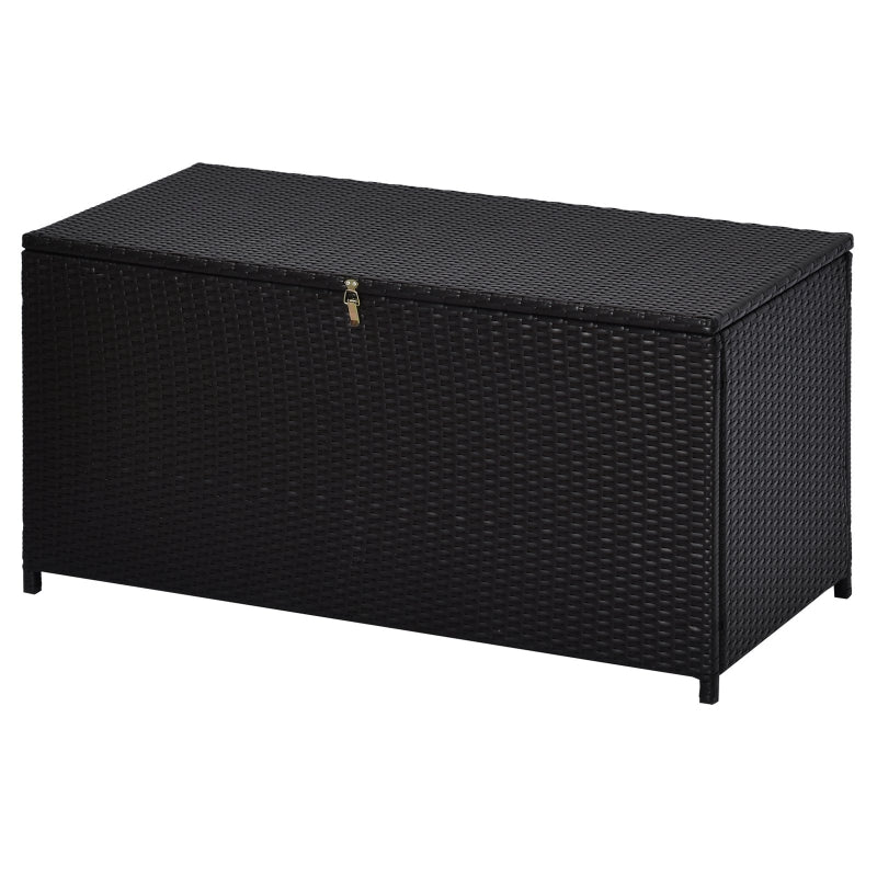 Dark Brown Rattan Storage Box