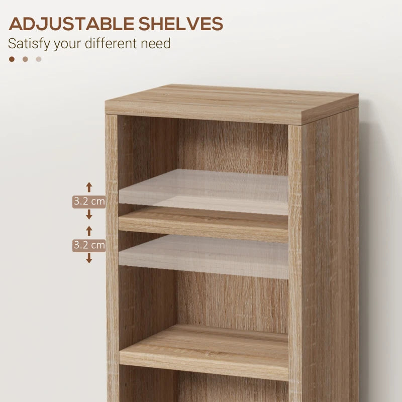 Set of 2 Wood-Effect 102 CD Storage Units - Stylish and Durable Media Organizers for Home or Office