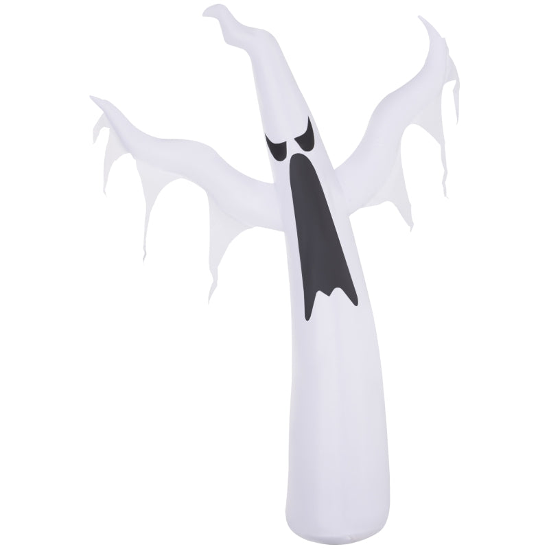6FT Inflatable Halloween Ghost Decoration - Scary Floating Yard Lawn Decor for Outdoor Parties - 1.8m LED Lighted