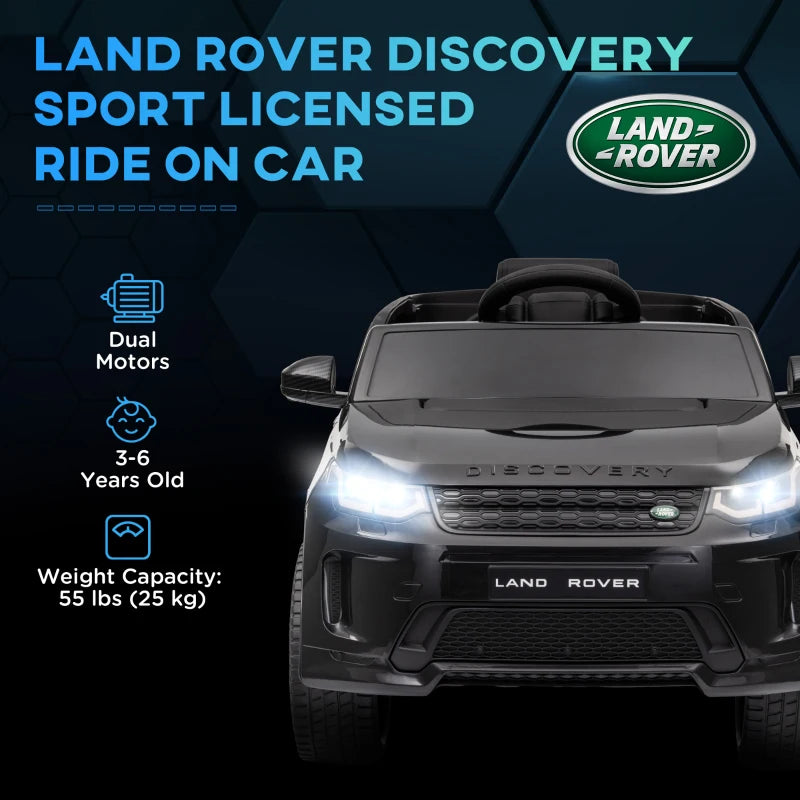 Licensed Land Rover Discovery Sport 12V Kids Ride On Car with Remote Control and Music
