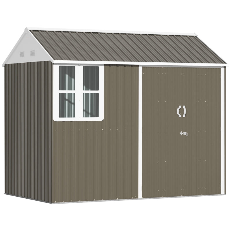 8ft x 6ft Galvanised Garden Shed