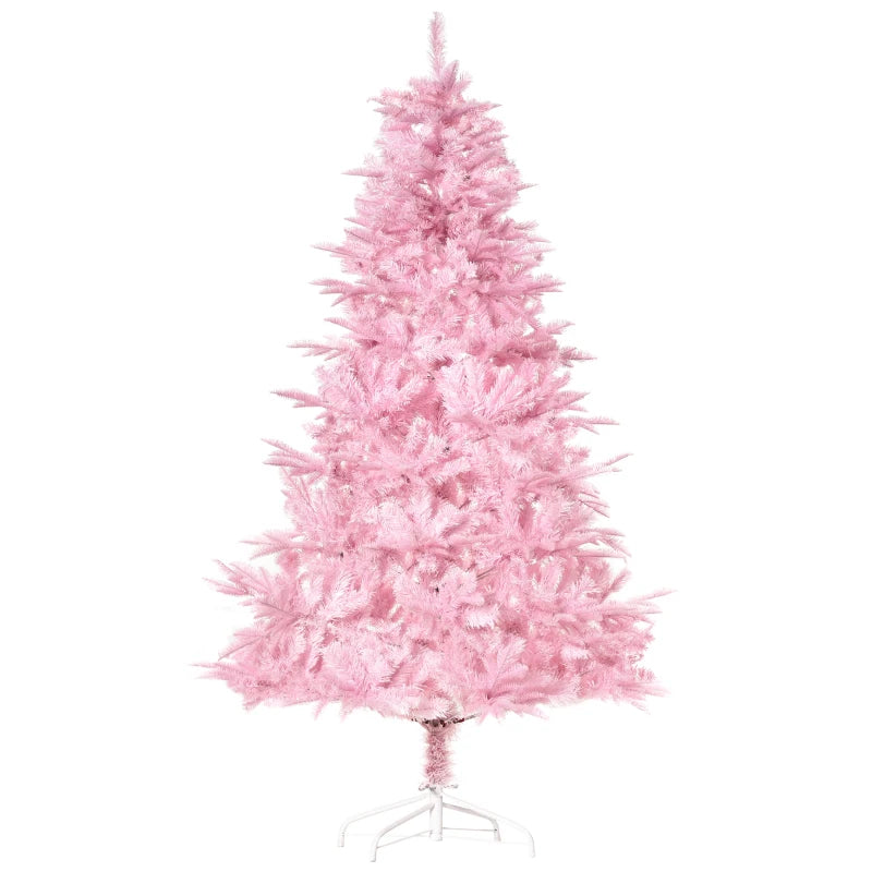 6FT Pink Artificial Christmas Tree with Automatic Open - Perfect Holiday Decoration for Home Parties and Festive Celebrations