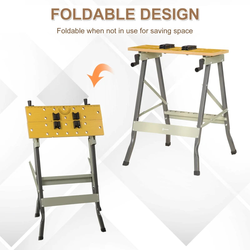 4-in-1 Folding Workbench for DIY Projects